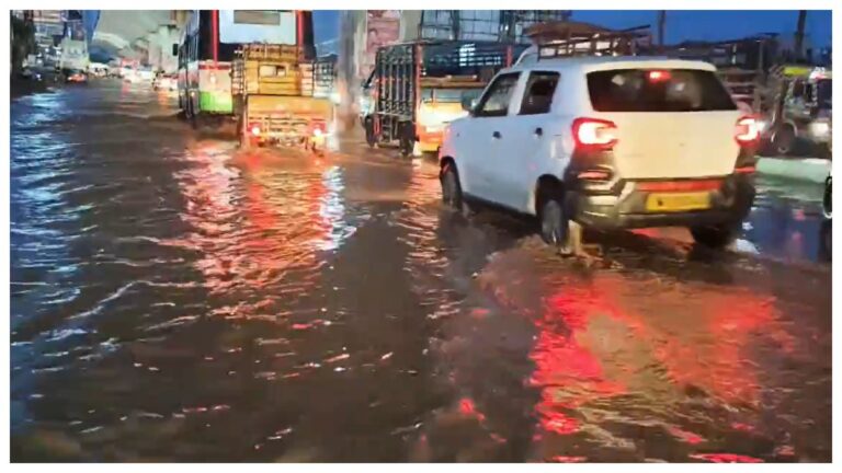 Hyderabad Rain Update: హైదరాబాద్‌ను ముంచెత్తిన భారీ వర్షం.. రోడ్లన్నీ జలమయం.. భారీగా ట్రాఫిక్ జామ్.. ప్రజలకు పోలీసుల కీలక హెచ్చరిక..