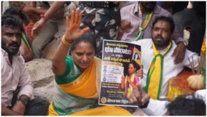 తెలంగాణ ఉద్యమకారులకు ఇళ్ల స్థలాలు కేటాయించాలని డిమాండ్.. బోడుప్పల్‌లో కల్వకుంట్ల కవిత అరెస్ట్
