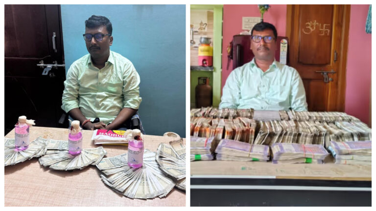 Peddapalli Municipal AE: పెద్దపల్లి మున్సిపల్ ఏఈ ఇంట్లో అవినీతి నోట్ల కట్టలు.. రూ.2 లక్షలు లంచం తీసుకుంటూ ఏసీబీకి రెడ్ హ్యాండెడ్‌గా దొరికిన కల్లేపల్లి సతీశ్ కుమార్..