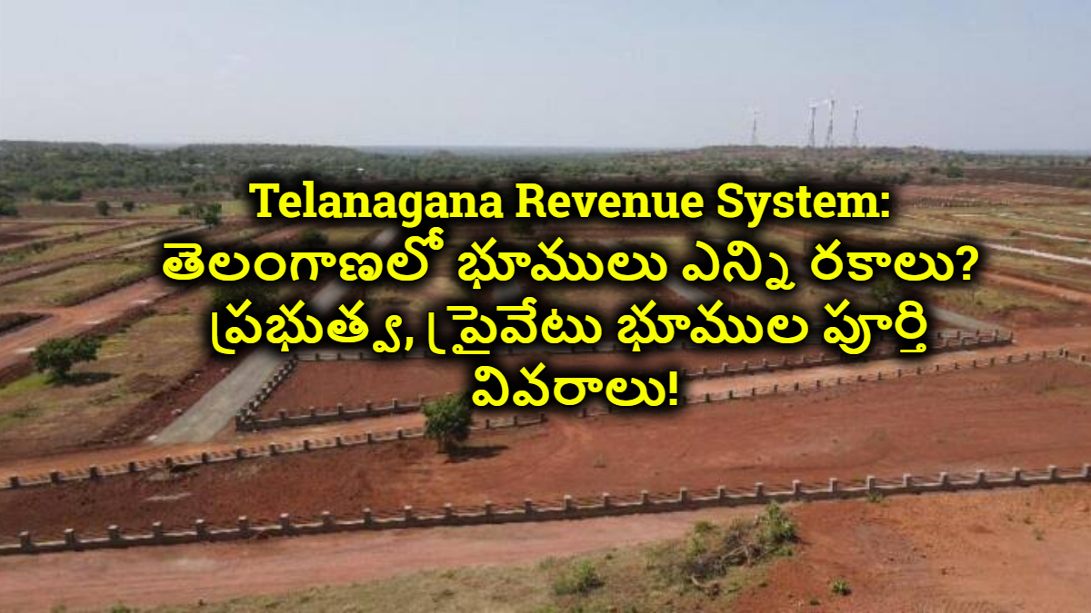 Telanagana Revenue System: తెలంగాణలో భూములు ఎన్ని రకాలు? ప్రభుత్వ, ప్రైవేటు భూముల పూర్తి వివరాలు మీ కోసం..