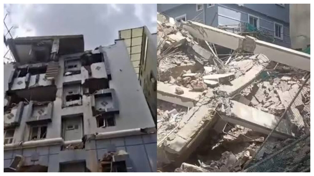 Hyderabad: Seven-Storey Building Collapses in Gachibowli, Two Workers Killed