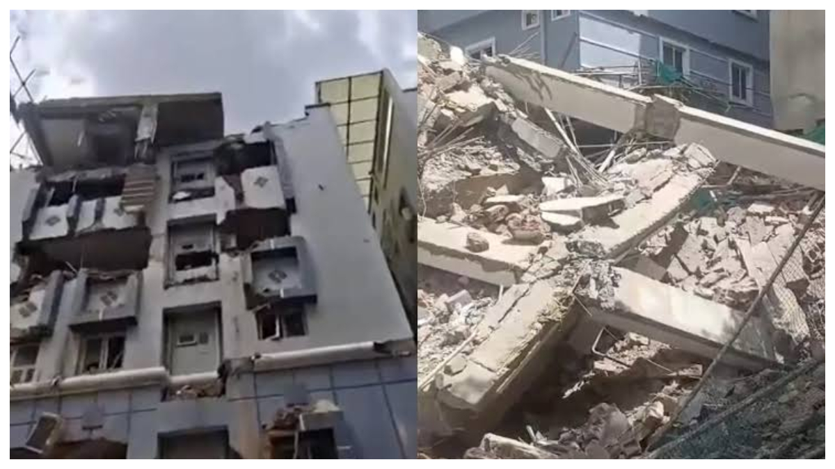 Hyderabad: గచ్చిబౌలిలో కుప్పకూలిన 7 అంతస్తుల భవనం.. బిల్డర్ పరార్.. ఇద్దరు కార్మికులు మృతి..