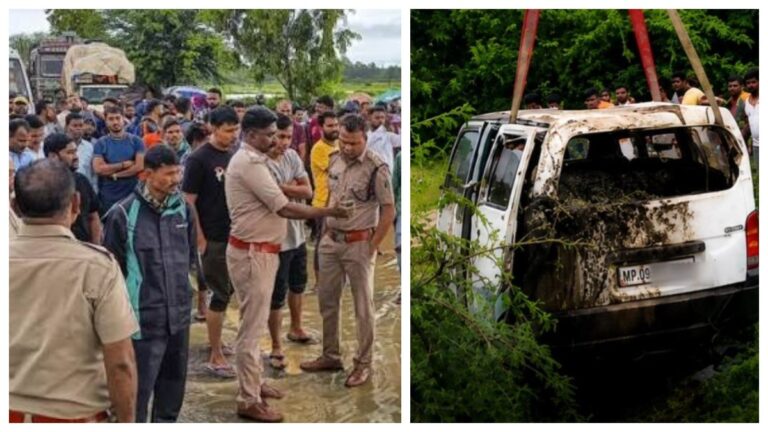 Madhya Pradesh Tragedy: డ్రైవర్ నిర్లక్ష్యానికి తొమ్మిది మంది బలి.. ఉప్పొంగుతున్న కాలువలో కొట్టుకుపోయిన వ్యాన్..