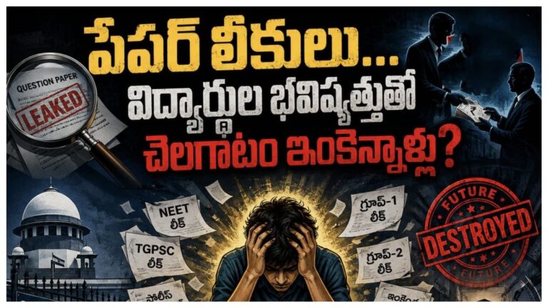 పేపర్‌ లీకులు… విద్యార్థుల భవిష్యత్తుతో చెలగాటం