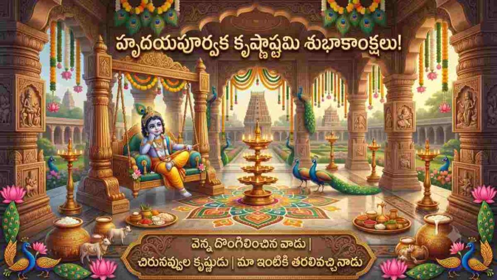 Sri Krishna Janmashtami Wishes In Telugu