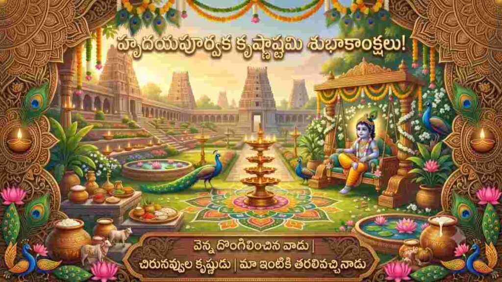 Sri Krishna Janmashtami Wishes In Telugu