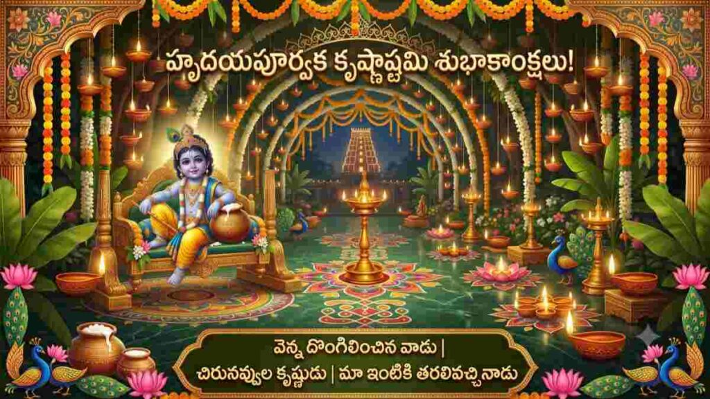 Sri Krishna Janmashtami Wishes In Telugu