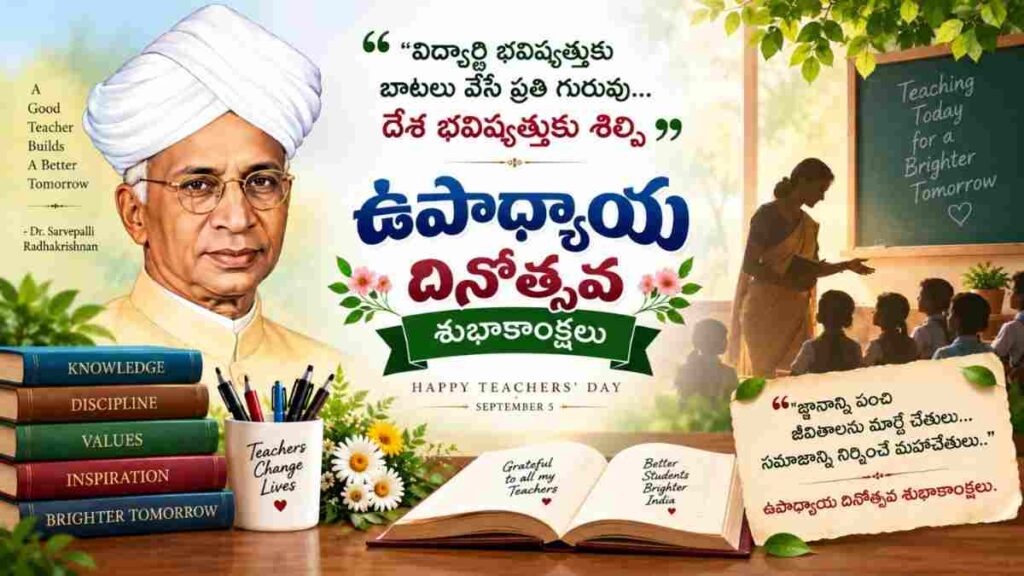 Teachers Day Wishes On September 5: మీ గురువులు, స్నేహితులకు సెప్టెంబర్ 5 టీచర్స్ డే సందర్భంగా విషెస్ మీ కోసం…