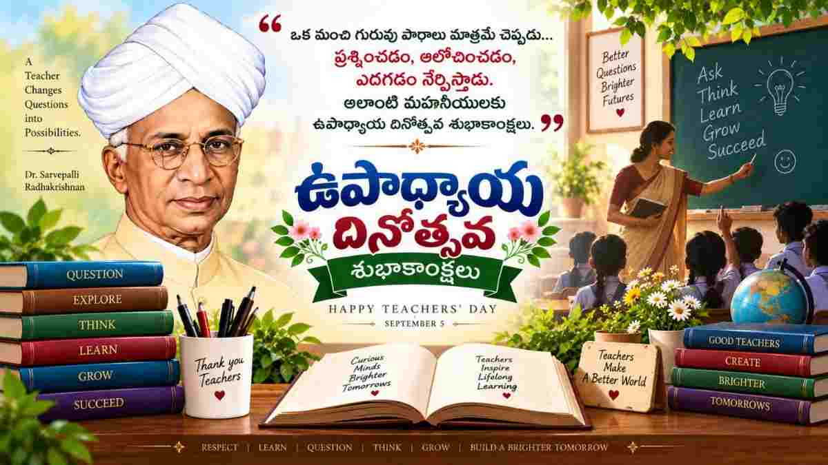 Teachers’ Day 2026 Speech Ideas: నేడు టీచర్స్ డే సందర్భంగా మంచి స్పీచ్ ఇవ్వాలి అనుకుంటున్నారా..అయితే చక్కటి స్పీచ్ మీకోసం..