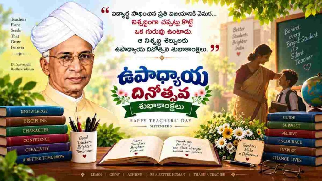 Happy Teachers Day 2026 TeluguWishes