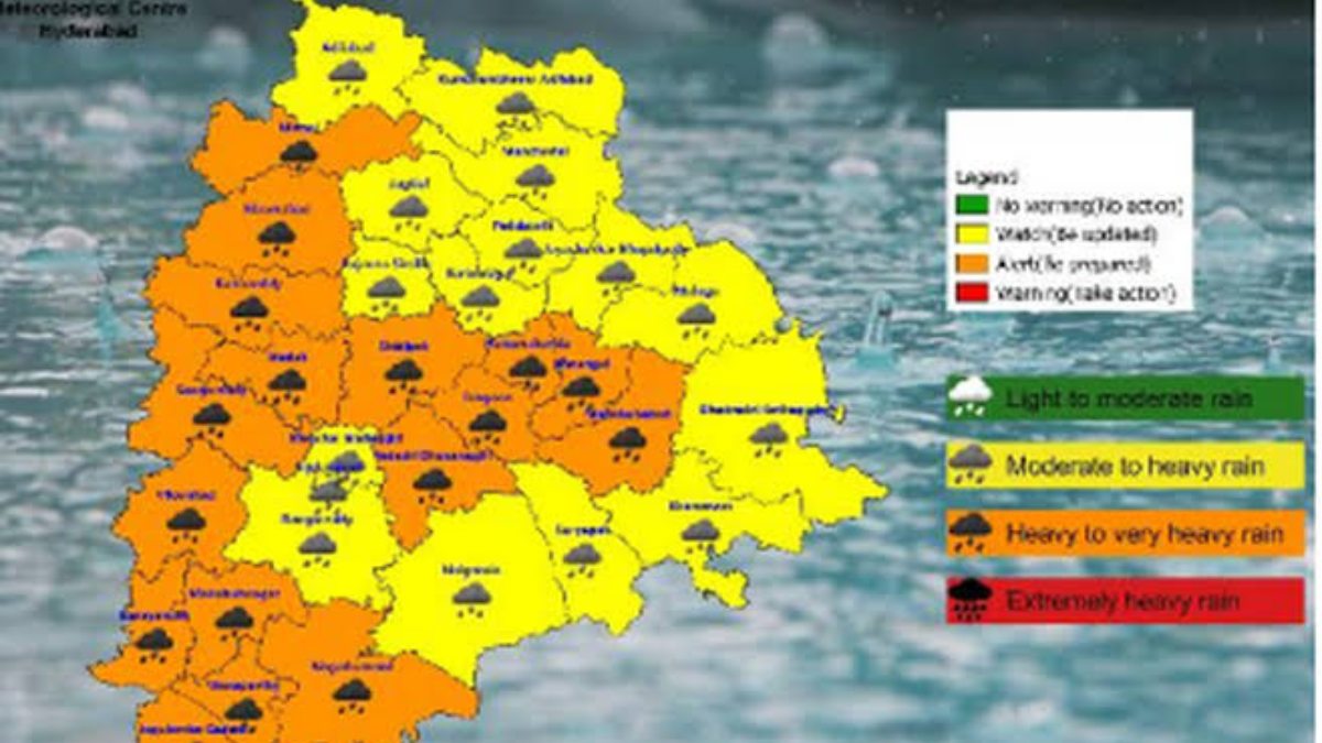 Telangana Rains: తెలంగాణ రాష్ట్రంలో దంచికొట్టనున్న వానలు.. పలు జిల్లాలకు ఆరెంజ్ అలర్ట్..అప్రమత్తంగా ఉండాలని హెచ్చరిక