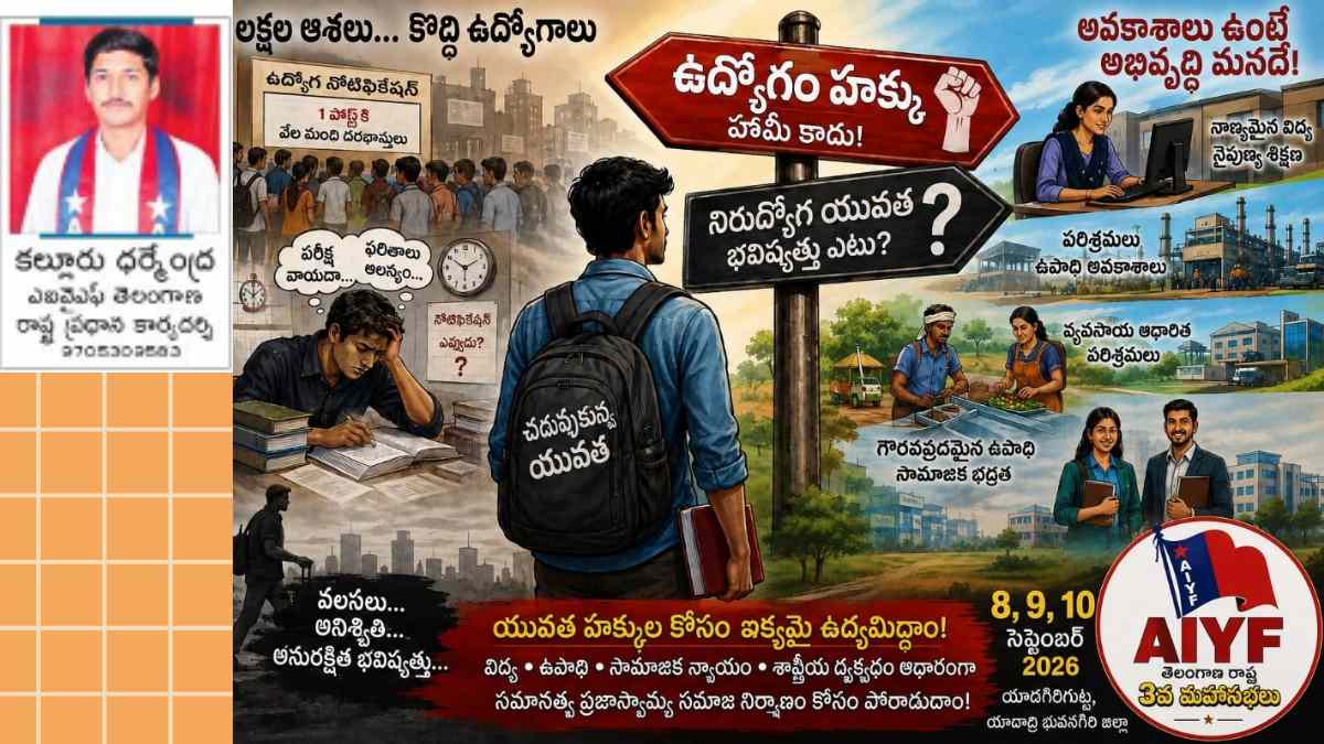 నిరుద్యోగ యువతకు ఏదీ భవిష్యత్తు?