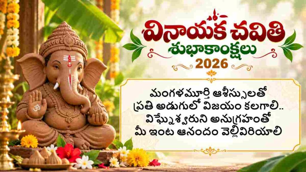 Vinayaka Chavithi 2026 Wishes In Telugu