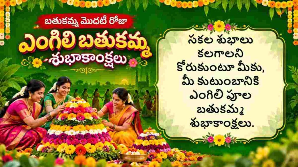 Bathukamma 2026 Wishes in Telugu