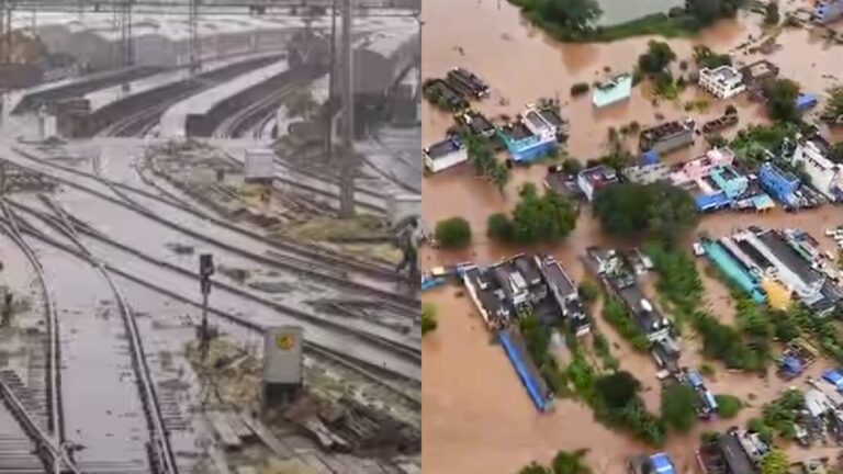 Bahuda River Overflow: అర్నబ్ తుపాను బీభత్సం.. ఉప్పొంగిన బహుదా, వంశధార నదులు.. జలదిగ్బంధంలో ఉత్తరాంధ్ర, నిలిచిపోయిన రైళ్లు..