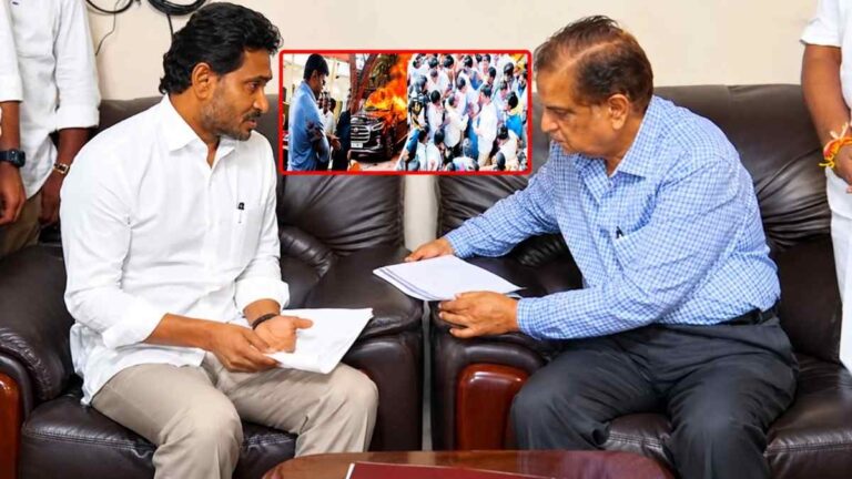 AP Local Body Elections: రాష్ట్ర ఎన్నికల కమిషనర్ ను కలిసిన వైఎస్ జగన్.. టీడీపీ దాడులు, నామినేషన్ల అడ్డంకులపై ఫిర్యాదు